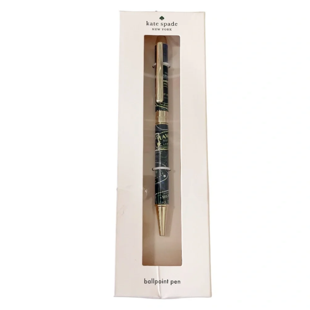 NEW ♠️ KATE SPADE ♠️ LIVE IN THE MOMENT Notebook & OFF THE GRID Boxed Pen Set
